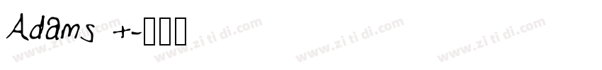 Adams t字体转换